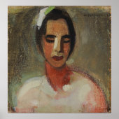 Meisje uit Californië, Helene Schjerfbeck Poster (Voorkant)