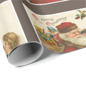  meisje uit de jaren 1910 dat Kerstmis met de kers Cadeaupapier (Rol Hoek)