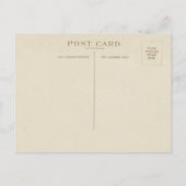 meisje uit de jaren 1910 dat Kerstmis met de kers Feestdagenkaart (Achterkant)