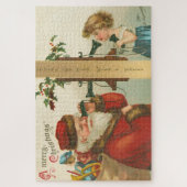 meisje uit de jaren 1910 dat Kerstmis met de kers Legpuzzel (Verticaal)