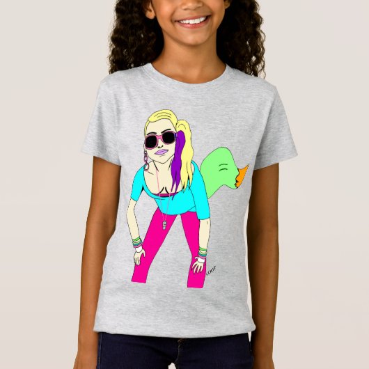 meisje uit de jaren 80 t-shirt (Voorkant)