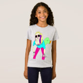 meisje uit de jaren 80 t-shirt (Voorkant volledig)