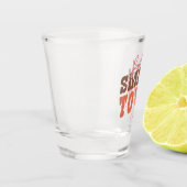 Meisje uit een kleine stad shot glas (Links)