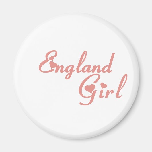 Meisje uit Engeland Magneet (Voorkant)