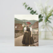 Meisje uit het Zwarte Woud in Duitsland (1900) Briefkaart (Staand voorkant)