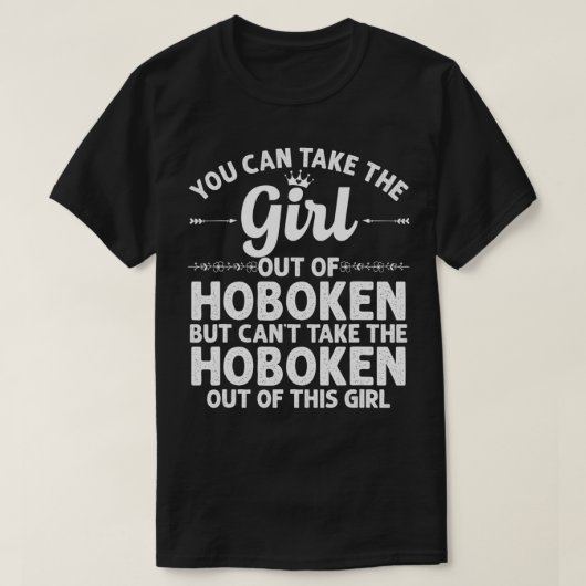 Meisje uit HOBOKEN NJ NEW JERSEY Gift Funny Home T-shirt (Design voorkant)