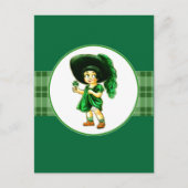  meisje uit Ierland St. Patrick's Day Briefkaart (Voorkant)