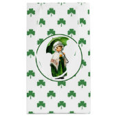  meisje uit Ierland St. Patrick's Day Klein Cadeauzakje (Achterkant)