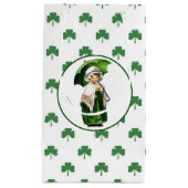  meisje uit Ierland St. Patrick's Day Klein Cadeauzakje (Voorkant)