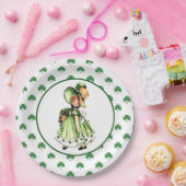  meisje uit Ierland St. Patrick's Day Papieren Bordje (Feest)
