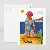Meisje uit Istrië Briefkaart (Voorkant / Achterkant)