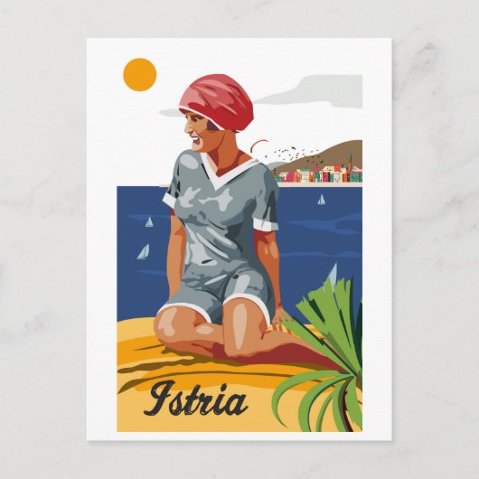 Meisje uit Istrië Briefkaart (Voorkant)