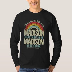 Meisje uit Madison Wisconsin Hometown Home Madiso T-shirt