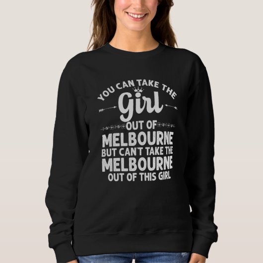 Meisje uit Melbourne FL Florida Grappige Home Root Trui (Voorkant)