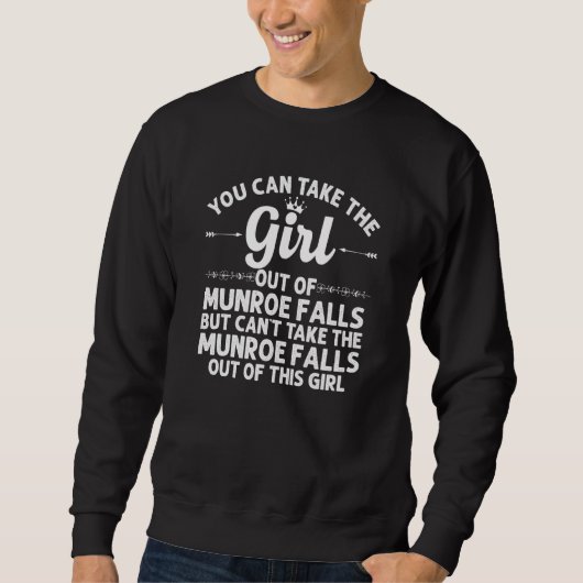 Meisje uit Munroe Herfsten Oh Ohio Funny Home Root Trui (Voorkant)
