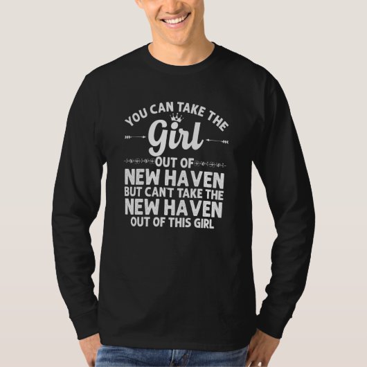 Meisje uit New Haven in Indiana Funny Home Roots T-shirt (Voorkant)