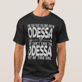 Meisje uit Odessa Texas Hometown Home Odessa T-shirt (Voorkant)