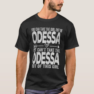 Meisje uit Odessa Texas Hometown Home Odessa T-shirt