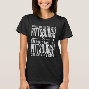 Meisje uit Pittsburgh Pennsylvania Hometown Home T-shirt