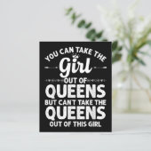 Meisje uit queens ny new york cadeau grappig thuis (Staand voorkant)