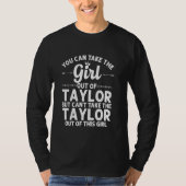 Meisje uit Taylor Pa Pennsylvania Funny Home Roo T-shirt (Voorkant)