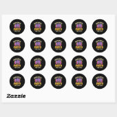 Meisje-uitje Team Bruid Ronde Sticker (Vel)