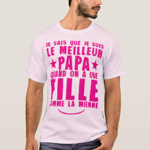 Meisje vader zoals mijn beroemde citaat t-shirt