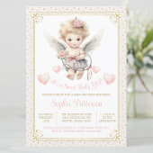 Meisje Valentijn Cherub Hearts Baby shower Kaart