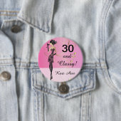 Meisje van 100e verjaardag | DIY-tekst Ronde Button 7,6 Cm (In situ)