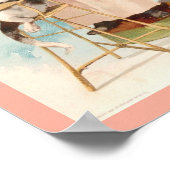  meisje van 1800, dat kat geeft in een haircut poster (Hoek)