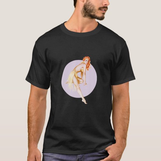  meisje van 1940 met Sexy Classic Retro Amer T-shirt (Voorkant)