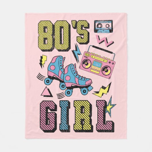 Meisje van 80 fleece deken (Voorkant)