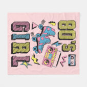 Meisje van 80 fleece deken (Voorkant (Horizontaal))