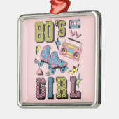 Meisje van 80 metalen ornament (Links)