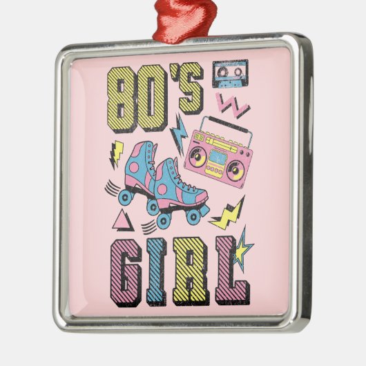 Meisje van 80 metalen ornament (Links)