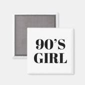 Meisje van 90 magneet (Voorkant / Achterkant)
