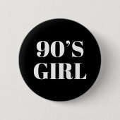 Meisje van 90 ronde button 5,7 cm (Voorkant)