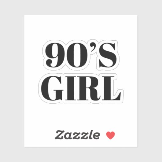 Meisje van 90 sticker (Vel)