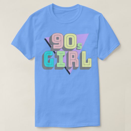Meisje van 90 t-shirt (Design voorkant)