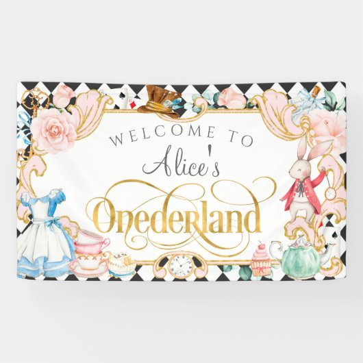 Meisje van de 1ste verjaardag, Alice in Duitsland Spandoek (Horizontaal)