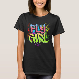 Meisje van de 90-jarige School Hip Hop Girls T-shirt