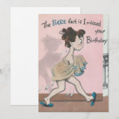 meisje van de geboorte in handdoeken feestdagenkaart (Voorkant / Achterkant)