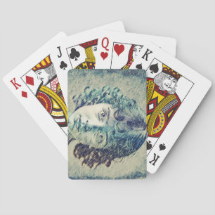 Meisje van de golven pokerkaarten