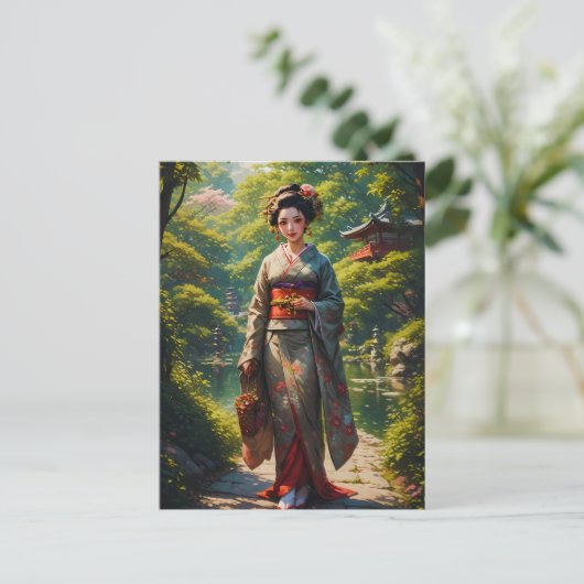 Meisje van de Groene Tuin Briefkaart (Staand voorkant)