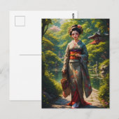 Meisje van de Groene Tuin Briefkaart (Voorkant / Achterkant)