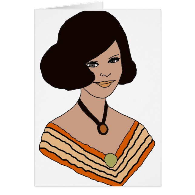 Meisje van de jaren '60 in Sinaasappel (Voorkant)