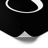 Meisje van de jaren zestig Typografie Black White Poster (Hoek)