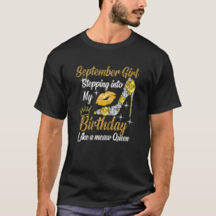 Meisje van de maand september in mijn geboortedag t-shirt