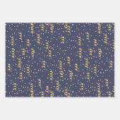 Meisje van de moderne roze goudwitte marinemeisje inpakpapier vel (Voorkant 2)