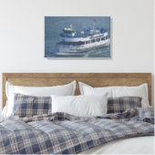 Meisje van de nevel op de Niagara rivier Canvas Afdruk (Insitu (Slaapkamer))